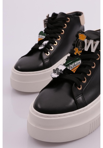 Dgn 1017 Kadin Sneaker 1017-2007-R1534 Siyah