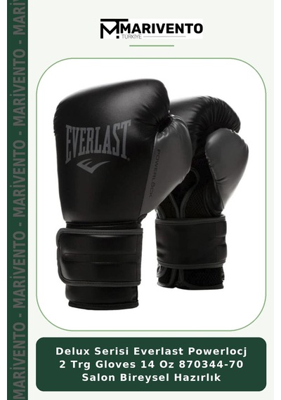 Delux Serisi Everlast Powerlocj 2 Trg Gloves 14 Oz 870344-70 Salon Bireysel Hazırlık Çok Renkli