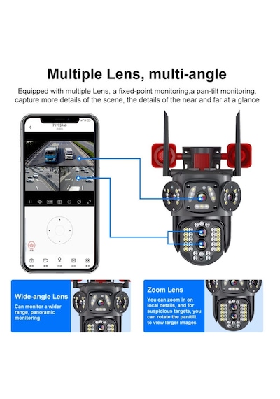 Avenir Av-s314 Wifi Hoparlörlü 4mp 2 Kameralı 10x Optik Zoomlu Pt