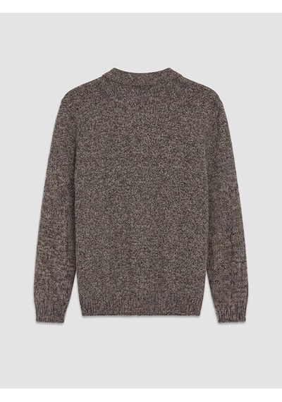 LC Waikiki Lc Waıkıkı Kahverengi Polo Yaka Desenli Erkek Triko Kazak