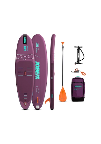 Jobe Lina Sup Board 10.0 Seti - Mor - Taşıma Kapasitesi: 90 Kg - Kürek Sörfüne Güvenli Ve Konforlu Bir Başlangıç
