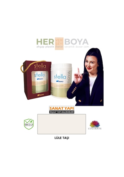 Stella Su Bazlı Akrilik Boya Lüle Taşı Diğer