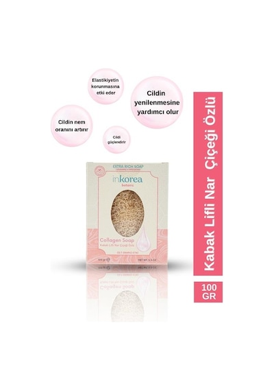 İnkorea Bergamot & Vanilya Kabak Lifli Sabun 100 G