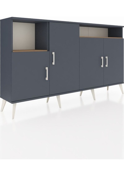 Arges Konsol 5 Raflı 4 Kapaklı 176x30x99 Antrasit-antrasit/çam Antrasıt/atlas Çam - Antrasıt Arges Konsol 5 Raflı 4 Kapaklı 176x30x99 Antrasit-antrasit/çam Antrasıt/atlas Çam - Antrasıt