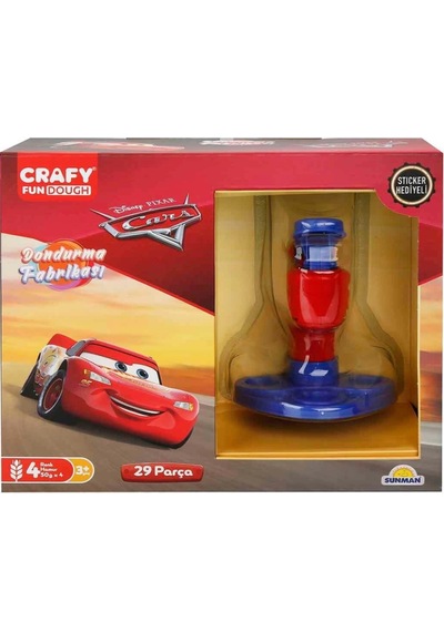 Cars Dondurma Fabrikası Oyun Hamuru Seti 200 Gr 29 Parça