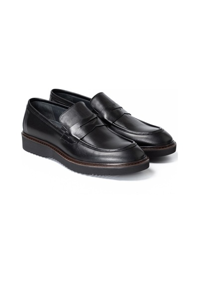 Black Bambi Klasik Ayakkabı Erkek Ka-26y-c4650 John May Casual Shoe Siyah