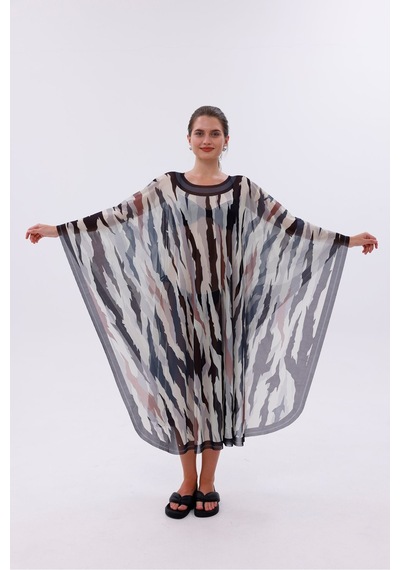 Tarzını Seç Kimono Pareo - Tesettür Pareo - Bodrum Model 240x135 Cm Çok Renkli