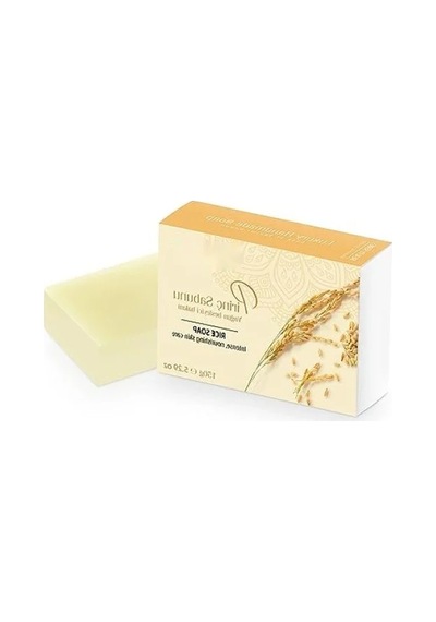 Doğal El Yapımı Cilt Beyazlatıcı Pirinç Sabunu - 150 Gr Acı Badem
