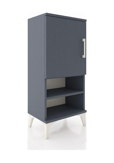 Arges Komodin 3 Raflı Tek Kapaklı 44x30x96 Antrasit-antrasit Antrasit