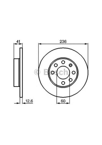 Bosch 0986478081 Ön Fren Diski Hava Soğutmasız Astra F Corsa A Corsa B 569030
