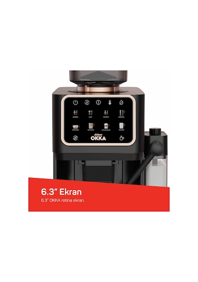 Arzum OK0042 Okka Barista Pro 1400W Duo Heat Teknolojisi Otomatik Espresso Makinesi