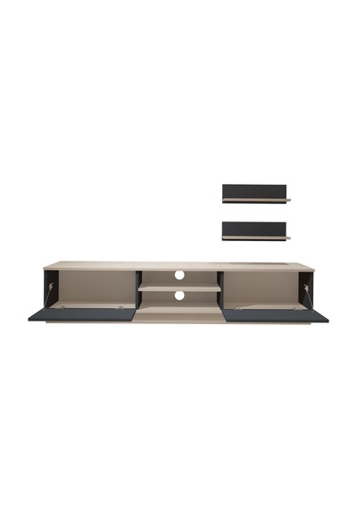 Decoraktiv Eko 4b Mdf Dvd Tv Ünitesi Tv Sehpası Beyaz - Antrasit