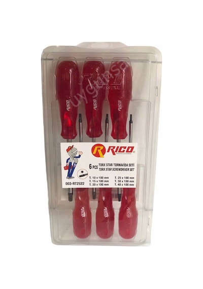 Rico 6 Parça Craft Şeffaf Torx Tornavida Seti Kraft
