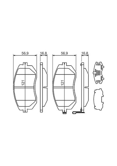 Subaru Legacy 2.0D 2007-2009 Bosch Ön Balata