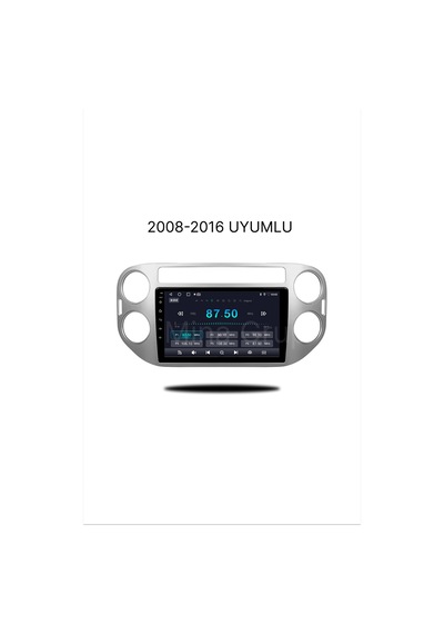 Snp Serisi Volkswagen Tiguan 2008 - 2016 Uyumlu 4-32gb Hafıza Multimedya Sistemi Ve Geri Görüş Kamerası 9"