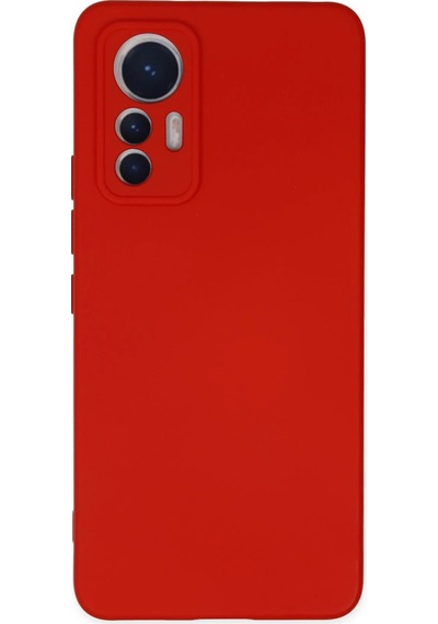 Uryport Xiaomi Mi 12 Lite Kılıf Nano İçi Kadife Silikon - Kırmızı