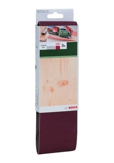 Tank Zımpara Kağıdı, 75 X 533 Mm, 150 Kum, 3'lü