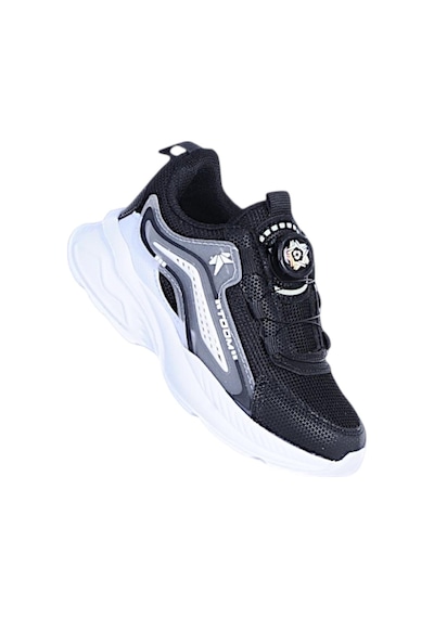 Ayakcenter Toom 011 Siyah Akıllı Bağcıklı Erkek Çocuk Spor Ayakkabı