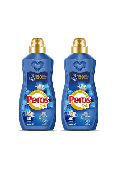 Peros Konsantre Yumuşatıcı Mavi Orkide & Lilyum 960 Ml 2 Paketi
