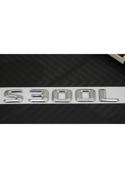 S300L Bagaj Krom Metal 3M 3D Yazı Logo