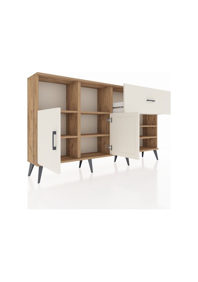 Arges Konsol 6 Raflı Tek Çekmeceli 2 Kapaklı 176x30x99 Çam-aytaşı Aytası - Atlas Çam Arges Konsol 6 Raflı Tek Çekmeceli 2 Kapaklı 176x30x99 Çam-aytaşı Aytası - Atlas Çam