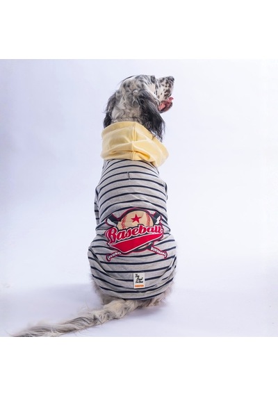 Sarı Seattle Pitch Orta-büyük Irk İçin Hoodie Köpek Sweatshirt Köpek Sweat Köpek Kıyafeti