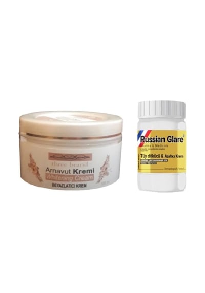 Süper Three Brand 100 Ml Arnavut 1 Ad + Russıan Glare Tüy Dökücü Merhem 50ml 1 Ad
