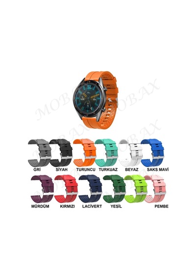 Huawei Watch Gt Gt2 Gt2E Gt2 Pro Gt3 46Mm Kordon Silikon Şerit Ko