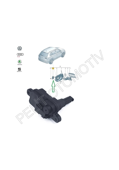 Touareg Depo Kapak Kilit Motoru 8V0862159 8V0862159A
