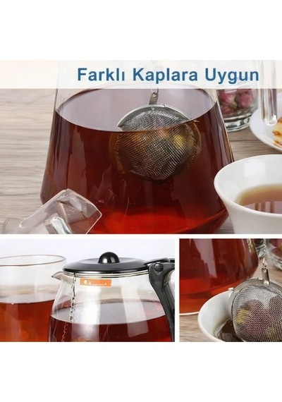 Metal Top Çay Süzgeci Paslanmaz İnce Gözenekli Çay Filtresi Paslanmaz Çelik Diğer
