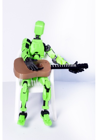Koleksiyon Serisi Müzik Grubu Figür Seti Gitarist Ve Baterist Hareketli İkili Figür