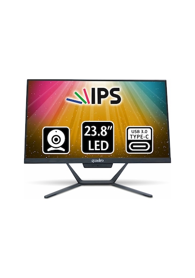 Quadro Stark H224 26165 i5-12450H 16 GB 480 GB SSD 23.8" Free Dos AIO Masaüstü Bilgisayar