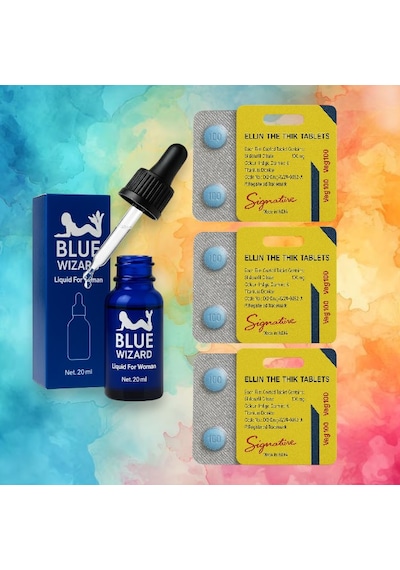 Blue Wizard Bayanlara Ozel Damla & Mavi Formül V.e.g.a Özel Destek Paketi & Dinamik Aktivite 12 Tablet