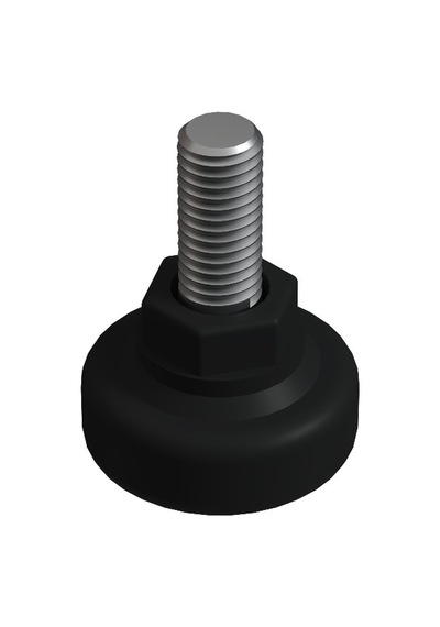 Cateksss M8x35 Anahtar Başlı Bingo Ayak, Pingo Ayak, Çap:34 Mm Siyah - 56 Lı Paket