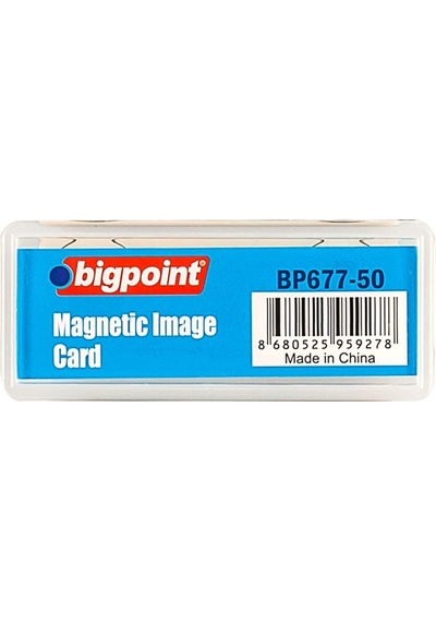 Bigpoint Akrilik Mıknatıslı İsimlik  Şeffaf