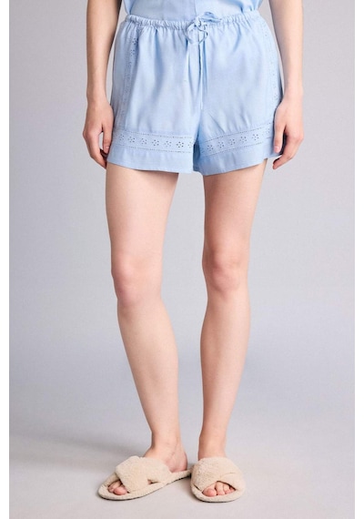 Defacto Regular Fıt Kısa Boy Dokuma Pijama Şort G4373ax26spbe745 Mavi-be745