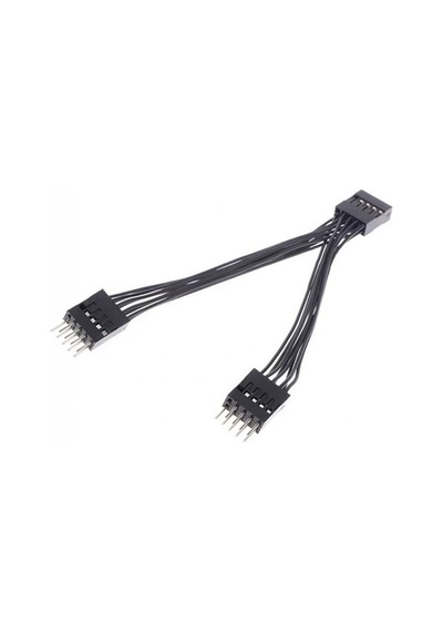 Anakart İçin Usb 2.0 Uzatma Kablosu 9 Pinli 1 Dişi 2 Erkek Y Kablo