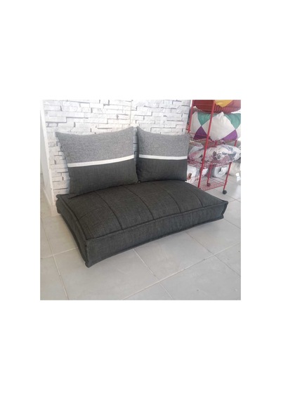 Bdphome Çocuk Odası Yer Minderi Ve Yastığı Antrasit