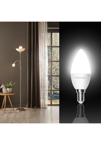 Panasonic Led E14 6,5w 640lm 6500k Kelvin-beyaz Işık Sku: Smg8690010156082 Açık Kahverengi