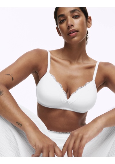 Marks & Spencer Jasmine Dantelli Desteksiz Full Cup Sütyen T33003008 Beyaz