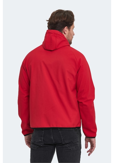 Slazenger Rangı Erkek Kapüşonlu Kırmızı Mont & Kaban Kırmızı