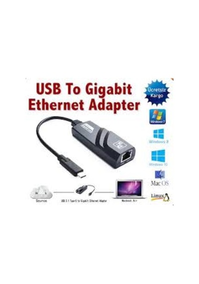 20032800 Gigabit Usb Ethernet Çeviriçi 10/100/1000 Usb 3.0 Rj-45 (343200614)