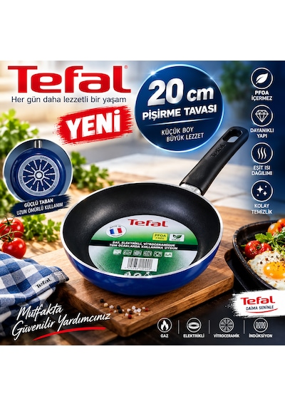 Tefal 20 Cm Mavi Pişirme Tavası