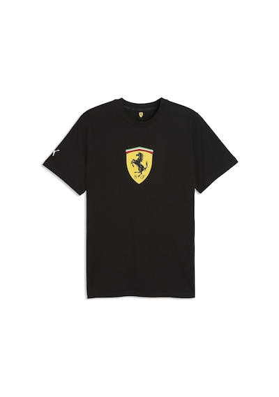 Puma Ferrari Colored Shield Erkek Siyah Günlük Stil T-shirt 63700301