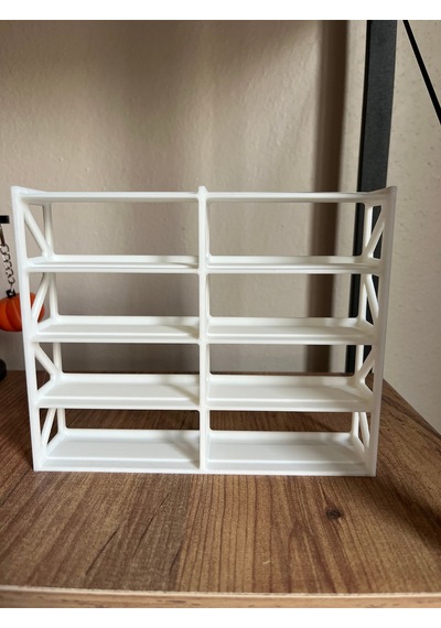 Hot Wheels Uyumlu 10 Araçlık Stand 1/64 Beyaz