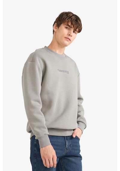 Defacto Boxy Fit Bisiklet Yaka Baskılı Sweatshirt X8282az25augr169 Gri Defacto Boxy Fit Bisiklet Yaka Baskılı Sweatshirt X8282az25augr169 Gri