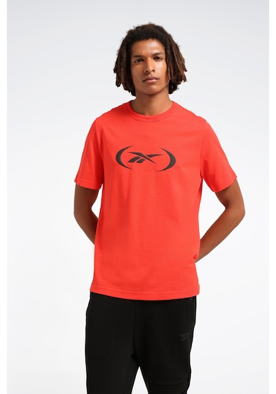 Reebok Basketball T-shırt Kırmızı Erkek Kısa Kol T-shirt Kırmızı