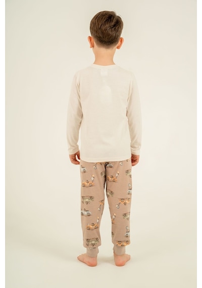 Rolypoly Erkek Çocuk Speedway Racing Club Beyazuzun Kol Pijama Takım Rp3875-c-v1 Rp3875-c-v1 BEYAZ
