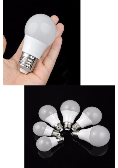 Şahnet 6w E27 Mini Top Ampul 3000k Sarı Işık 10 Adet Minik Avize Lambası