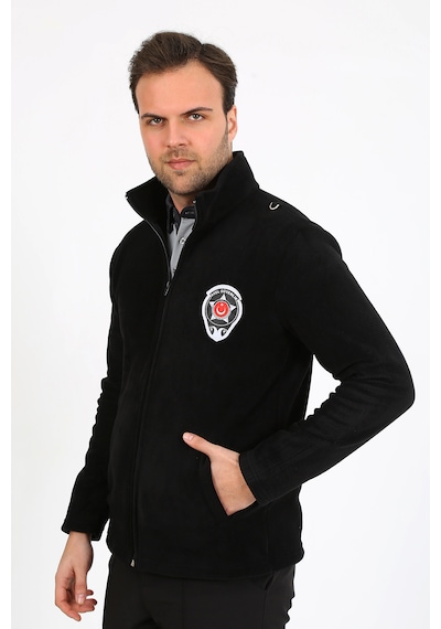 Özel Güvenlik Nakışlı Polar Mont Unisex Kalıptır Siyah